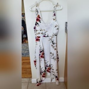 Asymmetrical Hem Tie-strap Sundress
